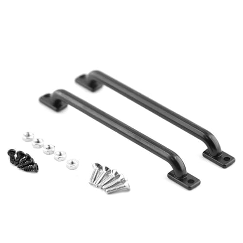 QAWRYV RC Upgrade Zubehör Für SCX10 Für TRX4 D90 1/10 RC Crawler Auto Upgrade Teile 1/10 Universal Simulation Metall Geländer Handlauf Bar Auto Shell Querlatte Dekoration(75MM) von QAWRYV