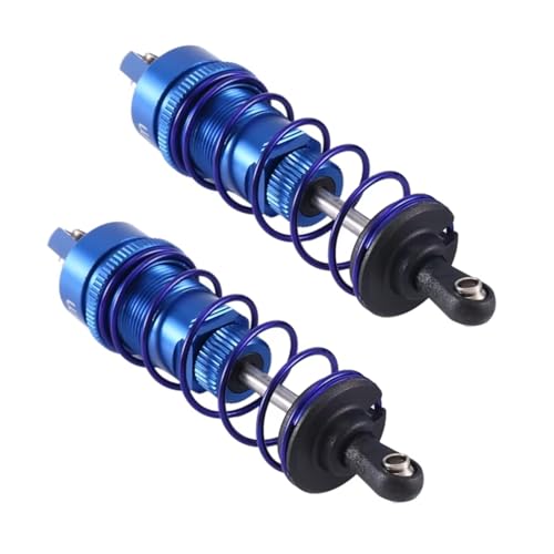 1/10 RC Auto Für Buggy Short Course Für Rallye Monster Truck Upgrade Teile Öl Einstellbar 85Mm Metall Stoßdämpfer Dämpfer RC-Auto Stoßdämpfer(Blue) von QAWSED