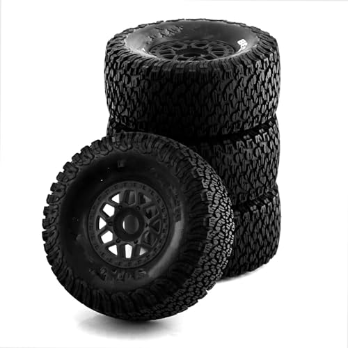 Kompatibel Mit ARRMA Für Mojave Für TRAXXAS UDR Off-Road-Buggy RC Auto 4 Stück 138 Mm 1/7 Desert Short Course Truck Reifen 17 Mm Radsechskant RC Auto Reifen Felgen(Color1) von QAWSED
