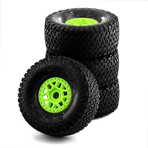 Kompatibel Mit ARRMA Für Mojave Für TRAXXAS UDR Off-Road-Buggy RC Auto 4 Stück 138 Mm 1/7 Desert Short Course Truck Reifen 17 Mm Radsechskant RC Auto Reifen Felgen(Color2) von QAWSED