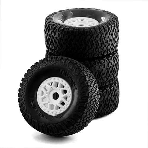 Kompatibel Mit ARRMA Für Mojave Für TRAXXAS UDR Off-Road-Buggy RC Auto 4 Stück 138 Mm 1/7 Desert Short Course Truck Reifen 17 Mm Radsechskant RC Auto Reifen Felgen(Color3) von QAWSED
