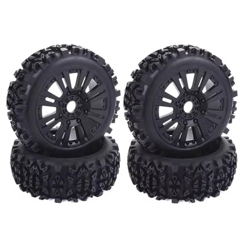 Kompatibel Mit ARRMA Für Traxxas Für Redcat Für Losi Für Kyosho Für HSP Für Hobao 1/8 RC 120 Mm Off-Road Für Buggy-Reifen Rad 17 Mm Sechskant RC Auto Reifen Felgen von QAWSED