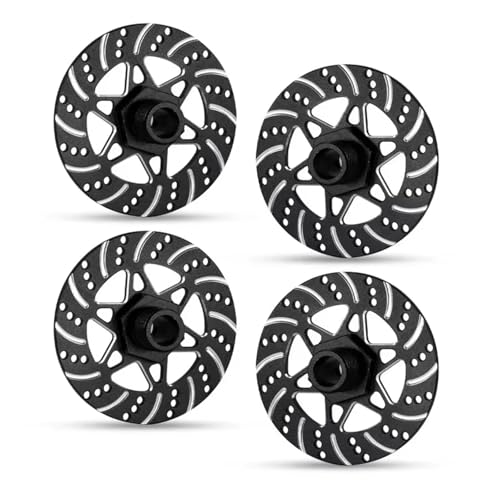 Kompatibel Mit Arrma 1/7 Für Infraction Für Limitless Für Felony 1/8 Für Typhon -Upgrade Teile Metall Bremsscheibenscheibenhex Hub -Hub -Adapter 17mm RC-Autozubehörteile(Black) von QAWSED