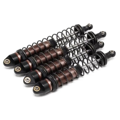 Kompatibel Mit Arrma Für Granite Für Senton Für Rock Für Vorteks Für Typhon 1/10 RC-Auto-Upgrade-Teile Vordere Und Hintere Metallstoßdämpfer RC-Auto Stoßdämpfer(Brown) von QAWSED