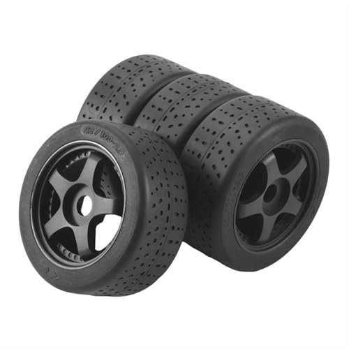 Kompatibel Mit Arrma Für Infraction Für Felony Für Limitless 1/7 RC-Auto-Tuning-Teile, 4 Stück, 100 X 42 Mm, Reifen, 17 Mm Radsechskant RC Auto Reifen Felgen von QAWSED