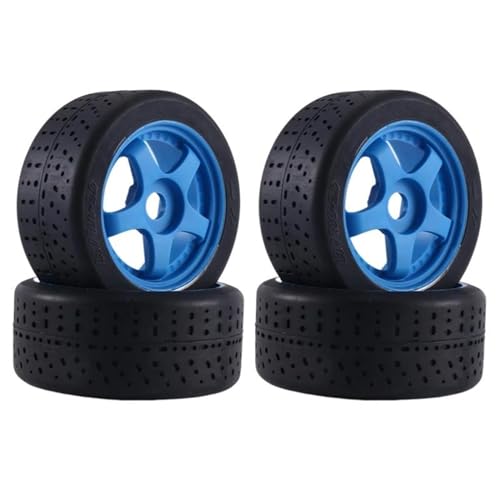 Kompatibel Mit Arrma Für Infraction Für Felony Für Limitless 1/7 RC Car Upgrade-Teile 4 Stück 5-Speichen 100 X 42 Mm Reifen 17 Mm Sechskant RC Auto Reifen Felgen von QAWSED