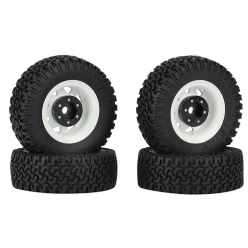 Kompatibel Mit Axial 90069 D90 TF2 Für Tamiya CC01 LC70 Für MST 1/10 RC Crawler Car, 4 Stück 1,55 Metall Beadlock Felgenreifen Set RC Auto Reifen Felgen Kompatibel Mit Axial 90069 D90 TF2 Für Tamiya CC01 LC70 Für MST 1/10 RC Crawler Car, 4 Stück 1,55 Metall Beadlock Felgenreifen Set RC Auto Reifen Felgen von QAWSED