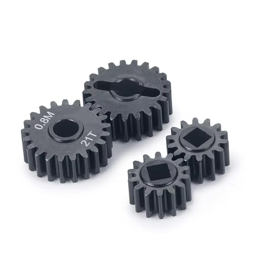 Kompatibel Mit Axial Für Capra 1.9 Für UTB AXI03000 AXI03004 1/10 RC Crawler Autoteile Metall 0,8 M 14 + 21T 12 + 23T Portalgetriebe RC-Autozubehörteile(21T) von QAWSED