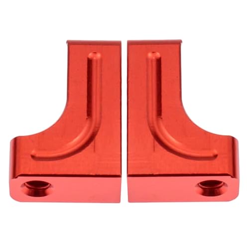Kompatibel Mit Axial Für SCX10 90021 90022 90028 90016 1/10 RC Crawler Auto, 2-teiliges Aluminium-Servohalterungs-Upgradeteil RC-Autozubehörteile(Red) von QAWSED