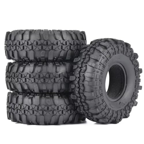Kompatibel Mit Axial Für SCX10 90046 AXI03007 Für Tamiya CC01 D90 D110 4PCS 1,9" Gummireifen Reifen Für 1:10 RC Für Rock Crawler RC-Autozubehörteile Kompatibel Mit Axial Für SCX10 90046 AXI03007 Für Tamiya CC01 D90 D110 4PCS 1,9" Gummireifen Reifen Für 1:10 RC Für Rock Crawler RC-Autozubehörteile von QAWSED