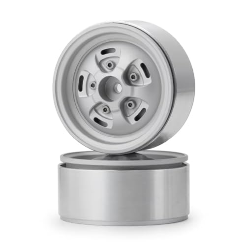 Kompatibel Mit Axial Für SCX10 90046 CC01 D90 Für TRX4 F350 Für TRX6 1/10 RC Crawler Auto Räder Naben 1,9 Zoll Beadlock Rad Felgen RC-Autozubehörteile(2PCS) von QAWSED
