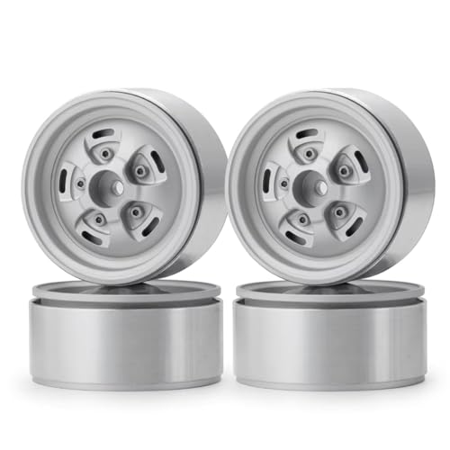 Kompatibel Mit Axial Für SCX10 90046 CC01 D90 Für TRX4 F350 Für TRX6 1/10 RC Crawler Auto Räder Naben 1,9 Zoll Beadlock Rad Felgen RC-Autozubehörteile(4PCS) von QAWSED