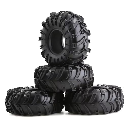 Kompatibel Mit Axial Für SCX10 90046 Für TRX4 2/4 Stück 2,2 Zoll Gummireifen Radreifen Für 1/10 RC Crawler Auto Für Rock Für Buggy RC-Autozubehörteile(4pcs) von QAWSED