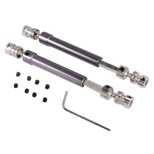 Kompatibel Mit Axial Für SCX10 90046 Für Traxxas Für Trx4 1/10 RC Für Rock Crawler Autoteile 2 STÜCKE Metall CVD Antriebswelle 110-160 Mm Antriebswelle RC von QAWSED
