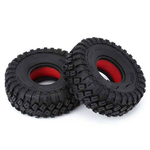 Kompatibel Mit Axial Für SCX10 90046 TRX4 D90 Redcat Gen8 4PCS 1,9" Gummiradreifen Mit Zweistufigem TPE-Schaum Für RC Crawler Car RC Auto Reifen Felgen(Color5) von QAWSED