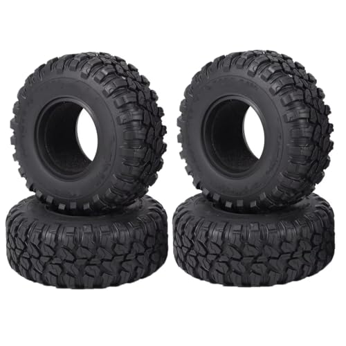 Kompatibel Mit Axial Für SCX10 Für Wraith Für Capra RR10 Für Traxxas Für TRX4 1/10 RC Crawler Auto 118 Mm 2,2 Zoll Gummireifen Radreifen RC Auto Reifen Felgen von QAWSED