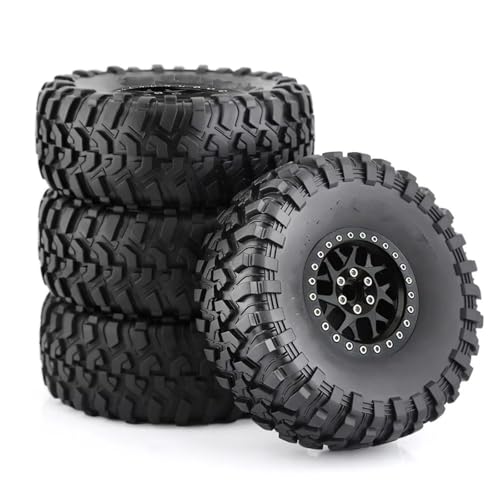 Kompatibel Mit Axial Für SCX10 Für Wraith RR10 Für Capra Für Traxxas 1/8 1/10 RC Crawler Auto 135 Mm Metall 2,2 Zoll Beadlock Felgenreifen-Set RC Auto Reifen Felgen von QAWSED