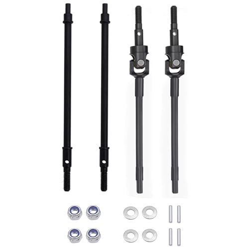 Kompatibel Mit Axial Für SCX10 I 1/10 RC Crawler Autoteile Ersatzzubehör Achse Gerade CNC Hartstahl Vordere CVD-Antriebswelle Antriebswelle RC(1set) von QAWSED