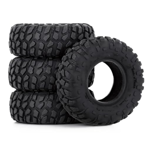 Kompatibel Mit Axial Für SCX24 90081 Upgrade-Reifen 4 Stück 1,0 Zoll Weiche Gummi-Allradreifen 50 X 20/54 X 23 Mm Für 1/24 RC Crawler Car RC Auto Reifen Felgen(D) von QAWSED