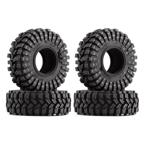 Kompatibel Mit Axial Für SCX24 AX24 FMS FCX24 King Trekker Super Soft Sticky 1.0 Radreifen Alle Für 1/18 1/24 RC Crawler RC Auto Reifen Felgen von QAWSED