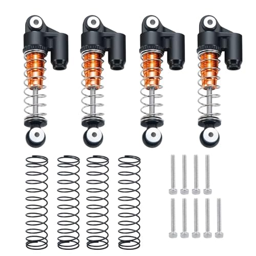 Kompatibel Mit Axial Für SCX24 Für Deadbolt Für Wrangler Für Gladiator Für Bronco 1/24 RC Crawler Car 31 Mm Öl-Stoßdämpfer-Dämpfer RC-Autozubehörteile(Black) von QAWSED