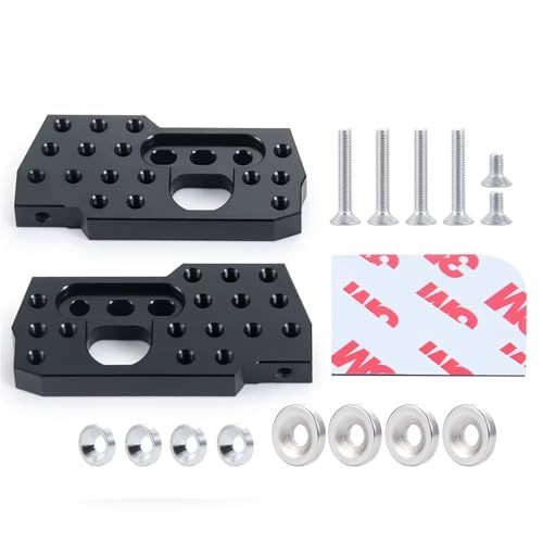 Kompatibel Mit Axial Für Wraith 90018 1/10 RC Car Upgrade-Teile Aluminiumlegierung Vorne Und Hinten Stoßdämpferhalterung Dämpfertürme Ständer RC-Autozubehörteile(Black,Front) von QAWSED
