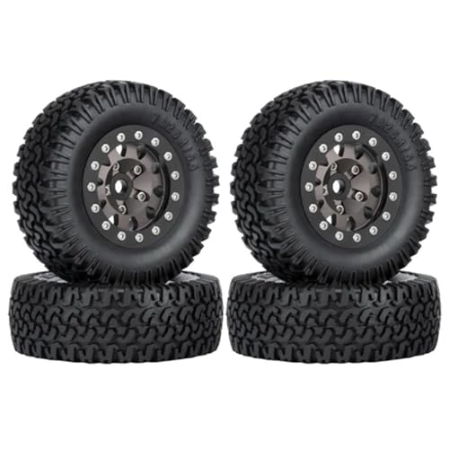 Kompatibel Mit Axial Für Yeti Jr D90, 4 Stück, 76 Mm, 1,55 Metall-Beadlock-Felgen, Reifen-Set Für 1/10 RC Crawler Car RC Auto Reifen Felgen Kompatibel Mit Axial Für Yeti Jr D90, 4 Stück, 76 Mm, 1,55 Metall-Beadlock-Felgen, Reifen-Set Für 1/10 RC Crawler Car RC Auto Reifen Felgen von QAWSED