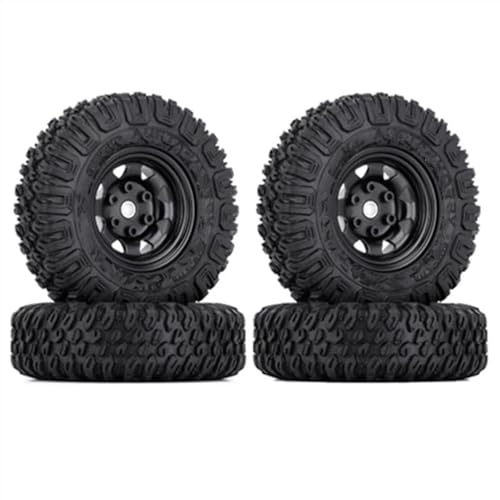 Kompatibel Mit Axial Für Yeti Jr D90 TF2 Für Tamiya CC01 LC70 Für MST 1/10 RC Crawler Auto 4PCS 85MM 1,55 Zoll Gummirad Reifen Reifen RC Auto Reifen Felgen(D) von QAWSED