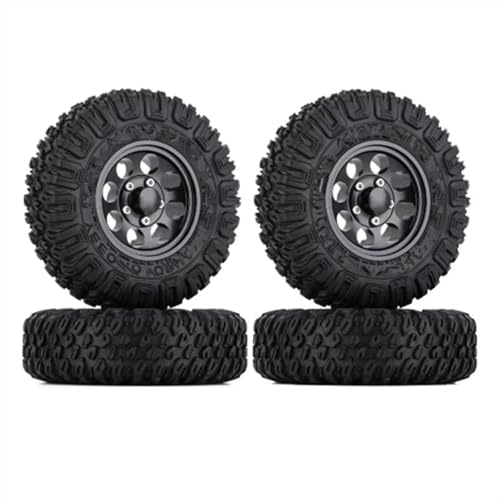 Kompatibel Mit Axial Für Yeti Jr D90 TF2 Für Tamiya CC01 LC70 Für MST 1/10 RC Crawler Auto 4PCS 85MM 1,55 Zoll Gummirad Reifen Reifen RC Auto Reifen Felgen(E) von QAWSED