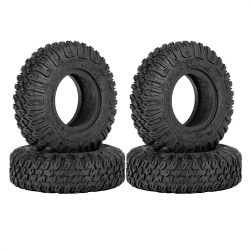 Kompatibel Mit Axial Für Yeti Jr D90 TF2 Für Tamiya CC01 LC70 Für MST 1/10 RC Crawler Auto 4PCS 85MM 1,55 Zoll Gummirad Reifen Reifen RC Auto Reifen Felgen von QAWSED