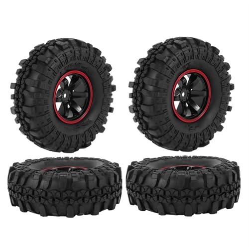 Kompatibel Mit Axial SCX10 Für Traxxas TRX4 D90 1/10 RC Crawler Autozubehör 4-teilig 110 Mm 1,9 Zoll Gummireifen Radreifen RC Auto Reifen Felgen von QAWSED
