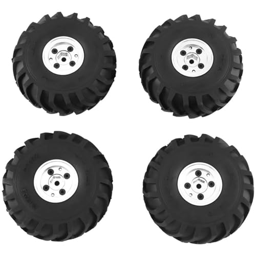 Kompatibel Mit Axial SCX24 AX24 Für FMS FCX24 1/24 RC Crawler Auto-Tuning-Teile 4Stk. 68x32mm Big 1.0 Metallfelge Gummireifen RC Auto Reifen Felgen(A) von QAWSED