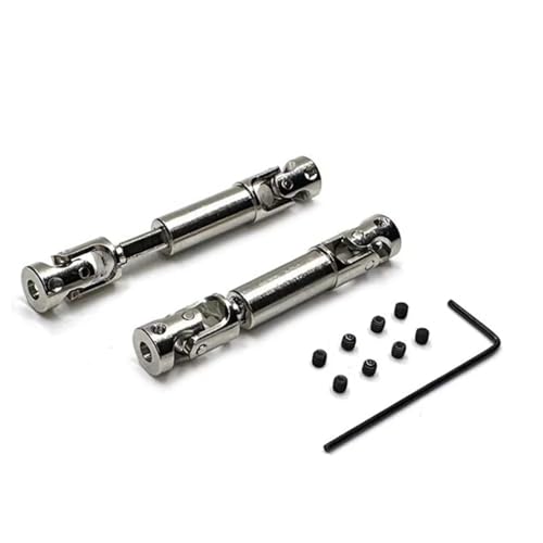 Kompatibel Mit FCX24 1/24 Fernbedienungsauto-Upgrade-Teile Ersatzzubehör Metall-Antriebswellen Vorne Und Hinten 1 Set Antriebswelle RC von QAWSED