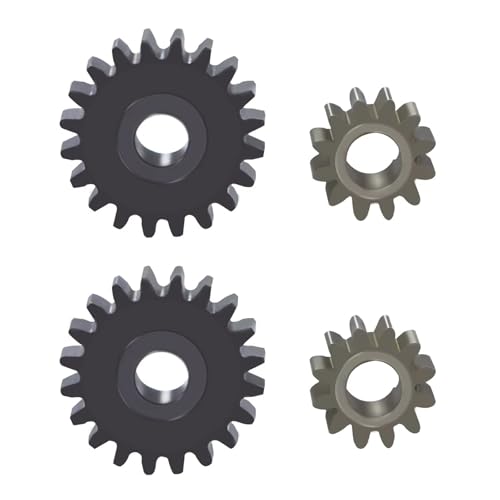 Kompatibel Mit FMS Für FCX24 Für Power Für FCX18 1/24 RC Crawler Upgrade-Teile Stahlgetriebe 12T/20T Vorne Hinten Portalachsgetriebe-Set RC-Autozubehörteile(2Pairs) von QAWSED