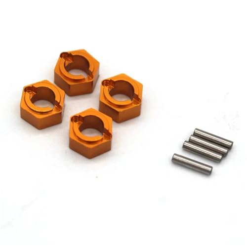 Kompatibel Mit FMS Für Fcx24 Für Xiaoqi 1/24 Fernbedienung Auto Metall Upgrade Zubehör 7mm Sechskantkupplung RC-Autozubehörteile(Yellow) von QAWSED