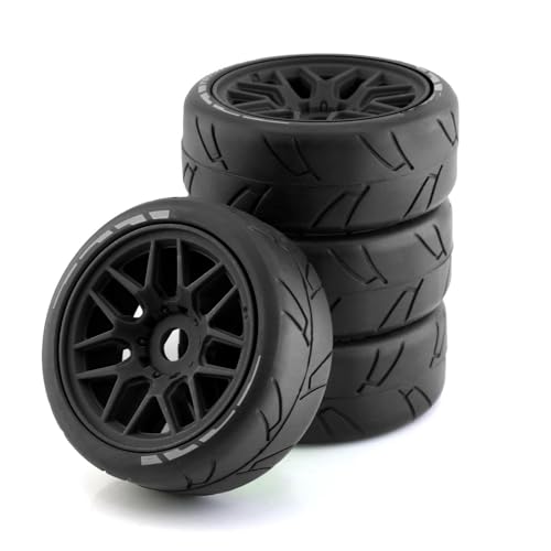 Kompatibel Mit Feishen Für Ping Run GT Reifen Für Racing Highway 4 Stück Short Course Truck Reifen Reifen Rad 17 Mm Adapter Für 1/8 RC Autoreifen RC Auto Reifen Felgen(Color3) von QAWSED
