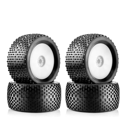 Kompatibel Mit HPI Für HSP Für Bazooka Für Camper 140 Mm Off Road Buggy Reifen Rad 17 Mm Sechskantnaben Für 1/8 RC Für Rennwagen 4WD RC Auto Reifen Felgen(Color3) von QAWSED