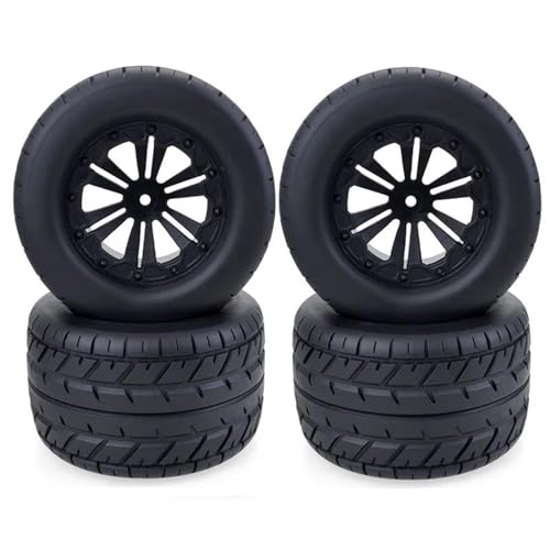 Kompatibel Mit HPI Für HSP Für Savage XS Für Racing 4PCS 115MM Reifen Räder 12mm Hub Hex Für 1/10 RC Buggy Für Monster Truck Auto RC Auto Reifen Felgen von QAWSED