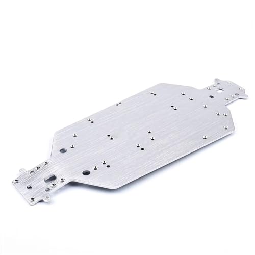 Kompatibel Mit HSP 94107 94170 94118 94111 04001 03601 Für Buggy Für Monster Truck Metall Für Chassis 1/10 Upgrade Teile Zubehör RC-Autozubehörteile(Silver) von QAWSED