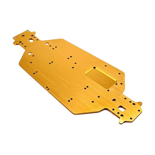 Kompatibel Mit HSP 94107 94170 94118 94111 04001 03601 Für Buggy Für Monster Truck Metall Für Chassis 1/10 Upgrade Teile Zubehör RC-Autozubehörteile(Yellow) von QAWSED