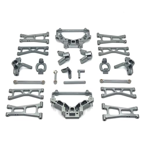 Kompatibel Mit HuanSu 14321 Für JJRC C8802 YDJ-D879 1/14 RC Autoteile Zubehör Aluminium Upgrade Teile Kit RC-Autozubehörteile(Gray) von QAWSED