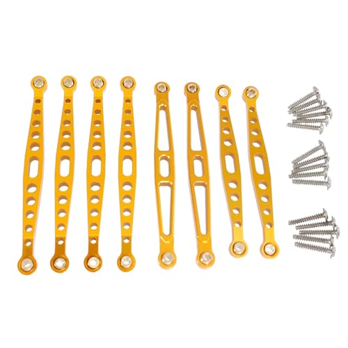 Kompatibel Mit HuangBo ZP1001 ZP1002 ZP1003 ZP1004 1/10 RC Autoteile Metall Upgrade Zubehör Befestigungsstangen RC-Autozubehörteile(Yellow) von QAWSED