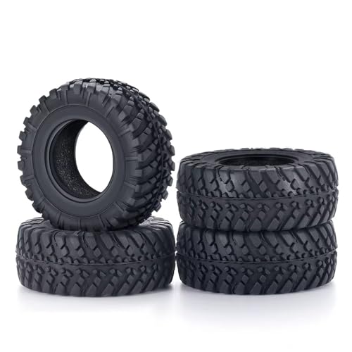 Kompatibel Mit Kyosho Für Mini-Z Für Jimny Für Axial 1/18 RC Crawler Car 4x4 Teile 38/42x15mm Weichgummischlamm Für Geländereifen 4PCS RC Auto Reifen Felgen(38x15) von QAWSED