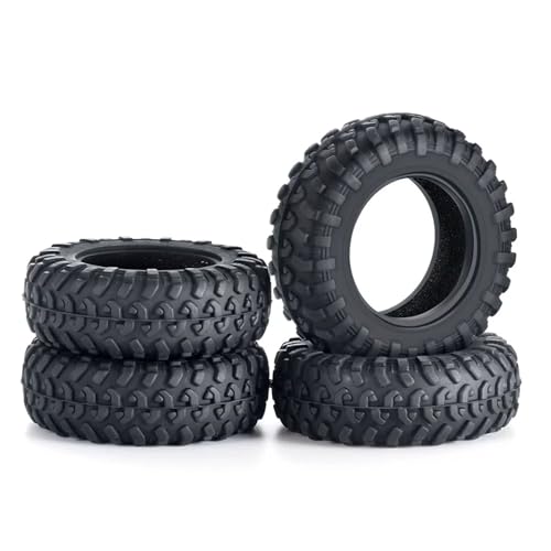 Kompatibel Mit Kyosho Für Mini-Z Für Jimny Für Axial 1/18 RC Crawler Car 4x4 Teile 38/42x15mm Weichgummischlamm Für Geländereifen 4PCS RC Auto Reifen Felgen(42x15) von QAWSED