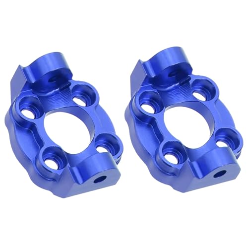 Kompatibel Mit LOSI Für Mini Für LMT 4X4 1/18 RC Auto Für Monster Truck Aluminium C-Nabe Vordere Lenkschale Mit Vergrößertem Lager RC-Autozubehörteile(Blue,C Hub) von QAWSED