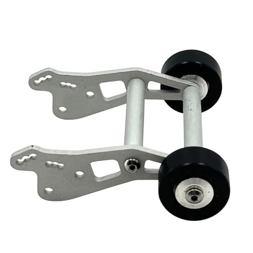 Kompatibel Mit Losi Für Mini Für LMT, Verstellbare Wheelie-Bar Aus Metall, Stabilisatorrad Aus Aluminium, 1/18 RC Crawler-Autozubehör, Upgrade-Teile RC-Autozubehörteile(Silver) von QAWSED