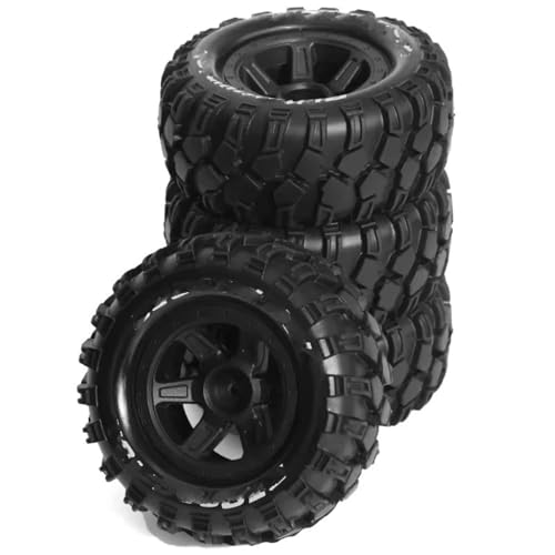 Kompatibel Mit MJX 10208 1/10 RC Auto Upgrade Teile Zubehör 90mm Für Monster Truck Für Buggy Reifen Rad 12mm Sechskant 4St RC Auto Reifen Felgen von QAWSED
