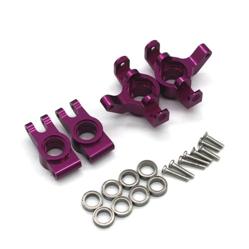 Kompatibel Mit MJX 14301 14302 14303 1/14 RC Car Metall-Upgrade-Teile Lenkschale Hinterrad Für Sitzzubehör RC-Autozubehörteile(Purple) von QAWSED