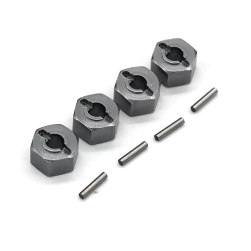 Kompatibel Mit MJX 16207 16208 16209 16210 H16V3 14210 14209 14303 14301 14302 Fernbedienung Autozubehör 12-mm-Sechskantanschluss RC-Autozubehörteile(Gray) von QAWSED