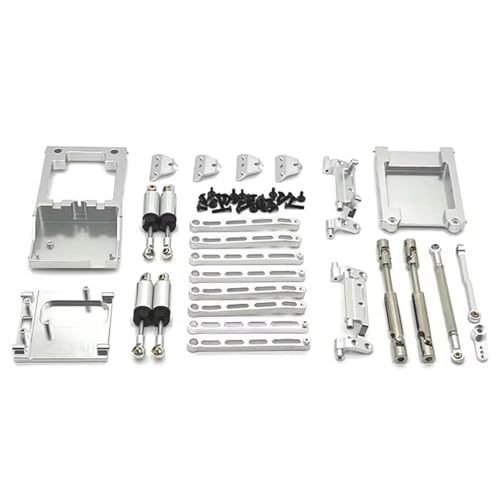 Kompatibel Mit MN Für MN168 Für MN78 1/12 RC Autoteile Metall Verbesserte Aufhängungsstange Kit Ersatzzubehör RC-Autozubehörteile(Silver) von QAWSED